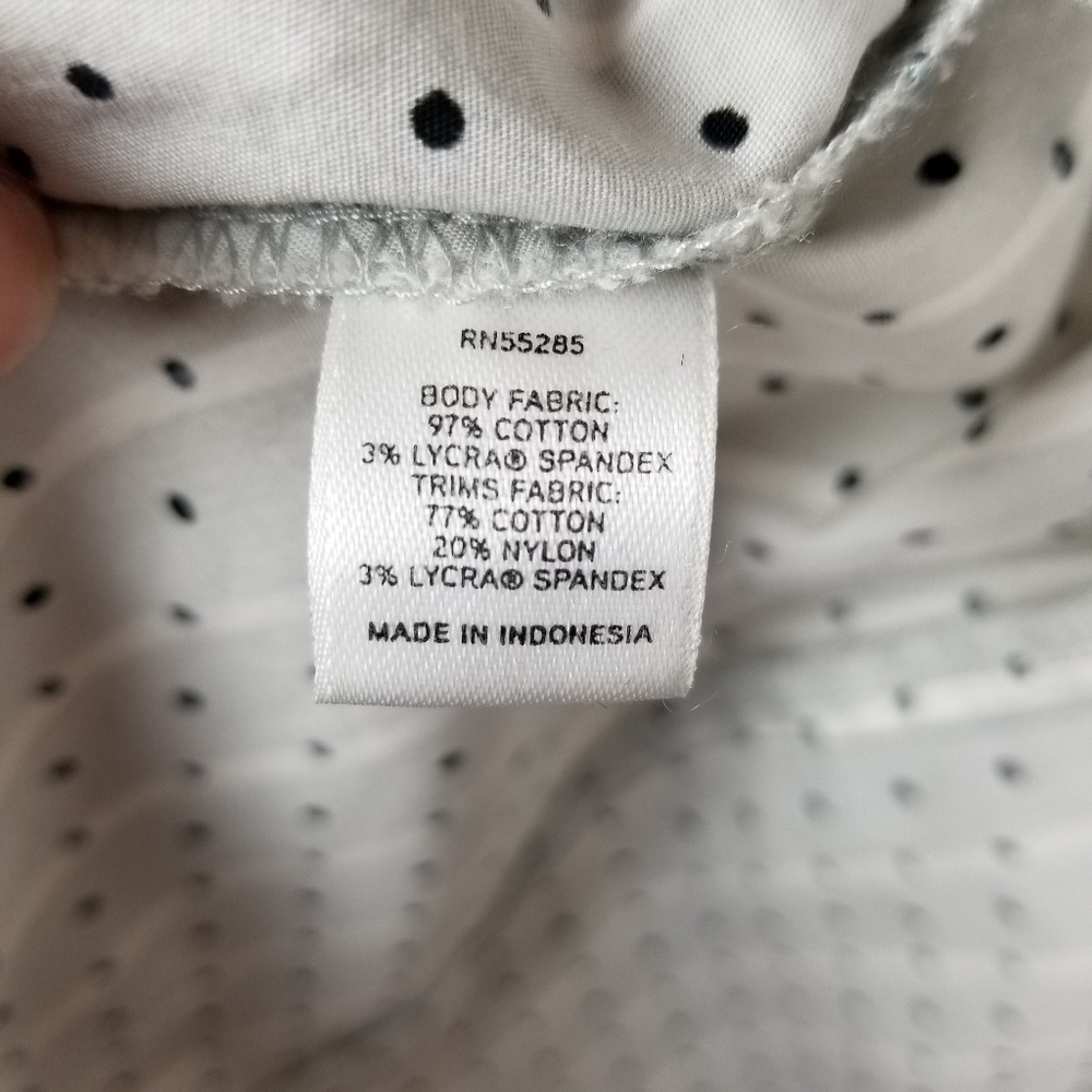 Express Design Studio Button-Up Top Polkadot Med - image 6